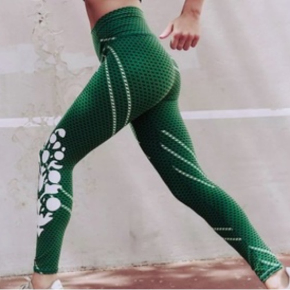 Free People Movement Never Better Logo Leggings NWOT